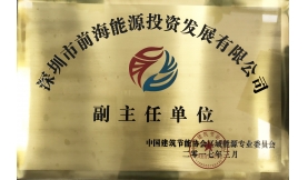 2017年获得“中国建筑节能协会区域能源专业委员会”副主任单位